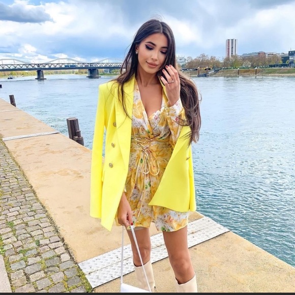 Zara floral print dress bloggers favorite NWT - Picture 7 of 12